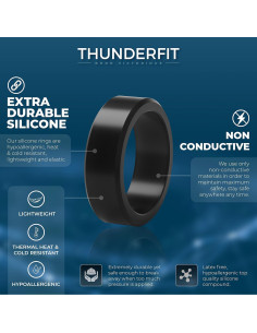 Anillos de Silicona ThunderFit para Hombres - 9.8mm Ancho 2