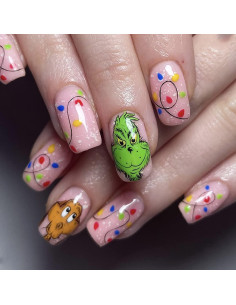 Kit de Estampado de Uñas de Navidad AXELS - Placa 12x4 cm 2