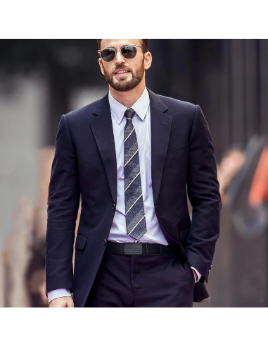 Cinturón Ratchet SANSTHS para Hombres 3,18 cm Ajustable