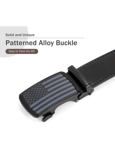 Cinturón Ratchet SANSTHS para Hombres 3,18 cm Ajustable