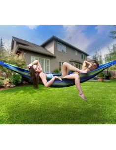 Hamaca Doble Sorbus - Extra-Larga para 2 Personas Rayas 2
