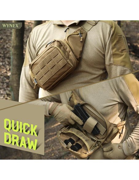 Mochila Táctica WYNEX WY-0238CB para Pistola CCW Marrón