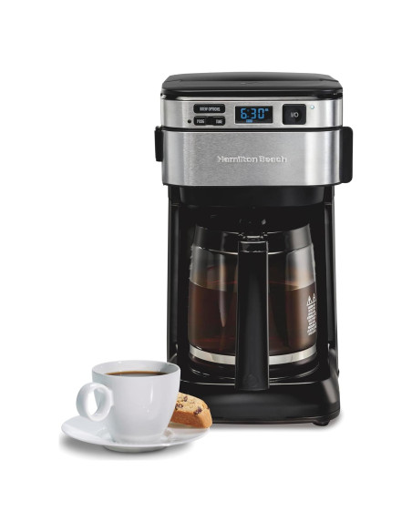 Cafetera de Goteo Programable Hamilton Beach 12 Tazas Negra