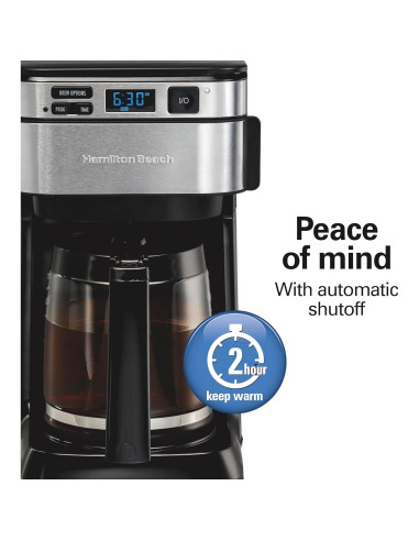 Cafetera de Goteo Programable Hamilton Beach 12 Tazas Negra