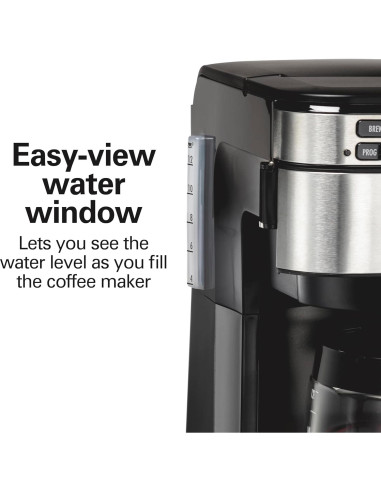 Cafetera de Goteo Programable Hamilton Beach 12 Tazas Negra