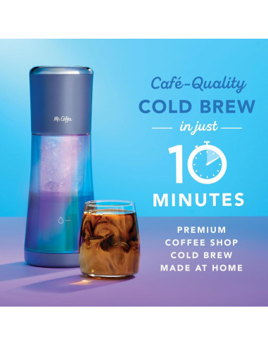 Cafetera Fría Mr. Coffee Express 10 Minutos 1,05 kg Índigo