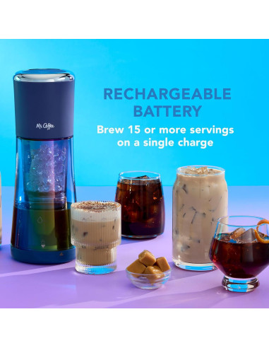 Cafetera Fría Mr. Coffee Express 10 Minutos 1,05 kg Índigo