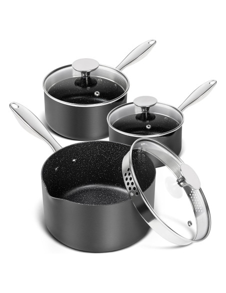 Juego de Cacerolas Antiadherentes MICHELANGELO 1.5-3L