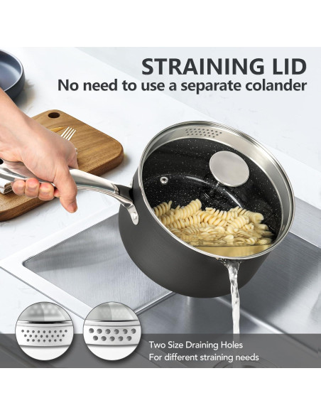 Juego de Cacerolas Antiadherentes MICHELANGELO 1.5-3L