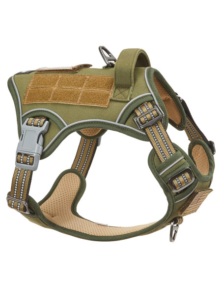 Arnés Táctico BUMBIN Verde M Ajustable Sin Tirones