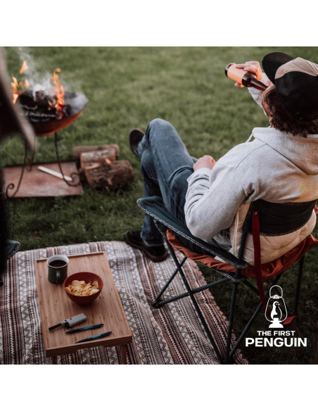 Estufa de Camping Dr.HOWS Portátil Butano 10,000 BTU Negra