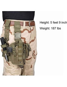 Funda táctica de pierna ACEXIER con pouch para cargador 2