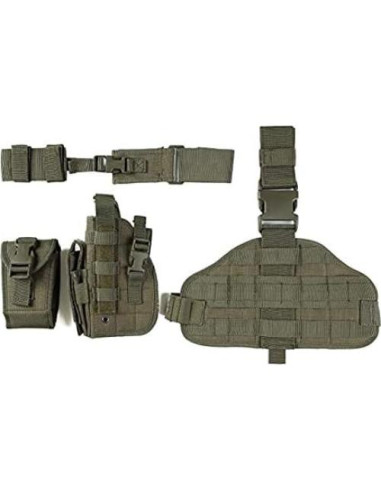 Funda táctica de pierna ACEXIER con pouch para cargador