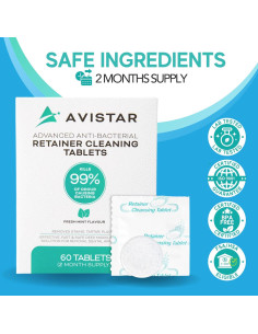 Tabletas Limpiadoras Avistar 60 Paquete - Cuidado Dental 2