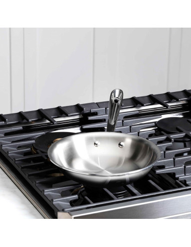Sartén de Acero Inoxidable All-Clad D3 25.4 cm con Tapa