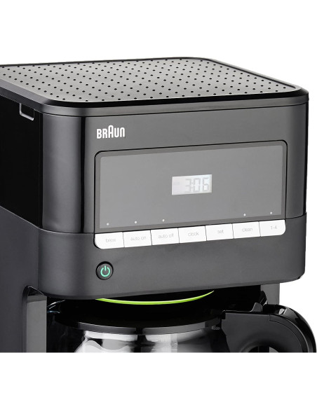 Cafetera de Goteo Braun Brew Sense 12 Tazas Negra KF7000BK