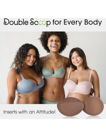 Inserts Push Up Double Scoop A/B, C, D con Cinta Adhesiva