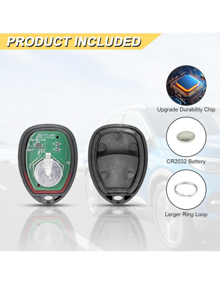 Control Remoto Llave Vurkcy para Chevy y Pontiac 4 Botones