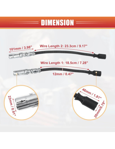 Cable de Bobina de Encendido ACROPIX 12mm para Mercedes-Benz