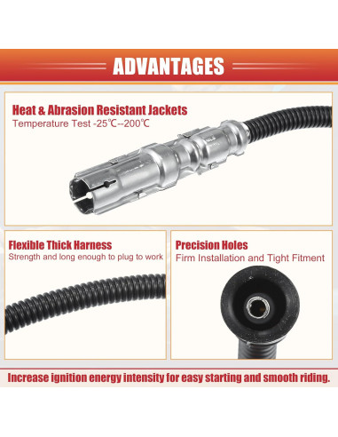 Cable de Bobina de Encendido ACROPIX 12mm para Mercedes-Benz
