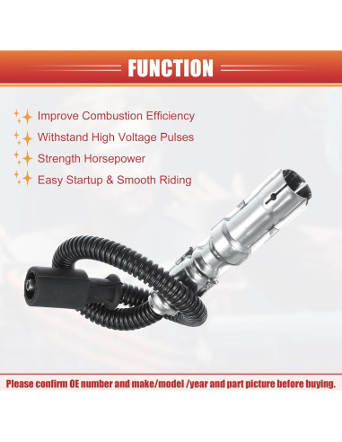 Cable de Bobina de Encendido ACROPIX 12mm para Mercedes-Benz