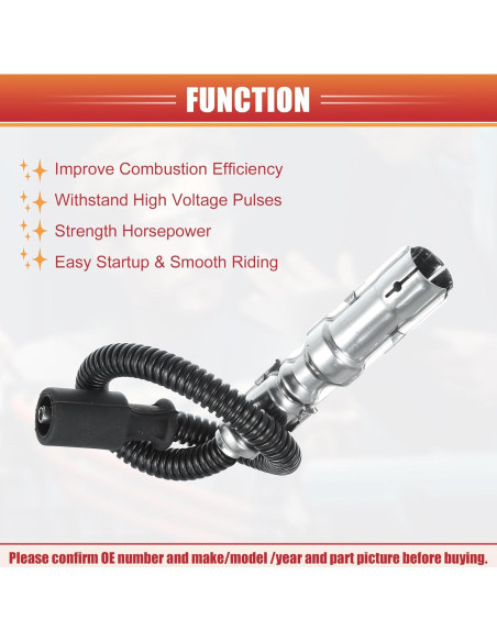 Cable de Bobina de Encendido ACROPIX 12mm para Mercedes-Benz