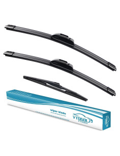 Juego de Limpiaparabrisas VTOGOI 26+16+11 cm para Kia y Hyundai