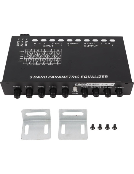 Ecualizador de Coche DAUZ 5 Bandas Ajustables Audio