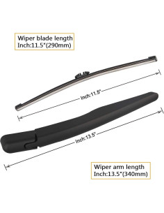 Brazo Limpiaparabrisas Trasero AUTOBOO para Ford y Lincoln 2