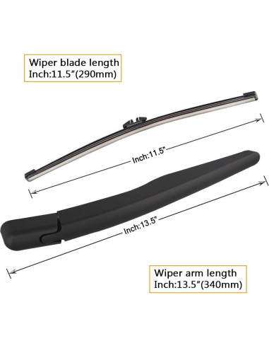 Brazo Limpiaparabrisas Trasero AUTOBOO para Ford y Lincoln