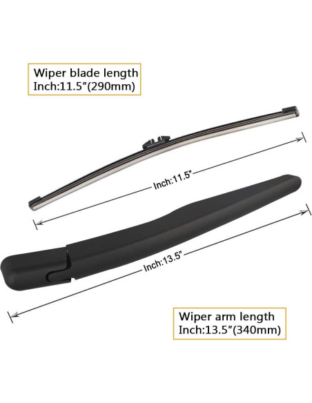 Brazo Limpiaparabrisas Trasero AUTOBOO para Ford y Lincoln