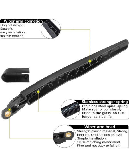 Brazo Limpiaparabrisas Trasero AUTOBOO para Ford y Lincoln