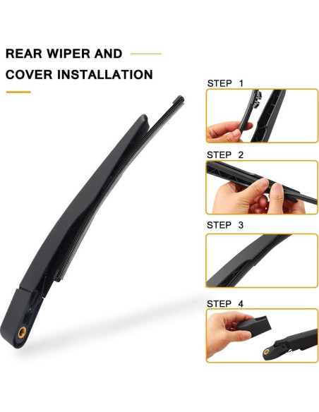 Brazo Limpiaparabrisas Trasero AUTOBOO para Ford y Lincoln