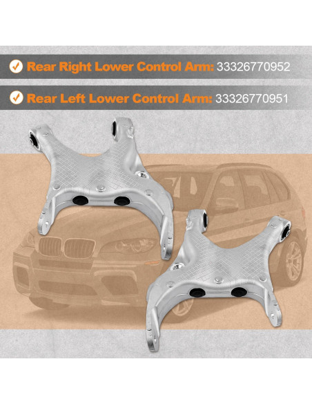 Juego de Brazo de Control Inferior Trasero ARSTAK para B-M-W