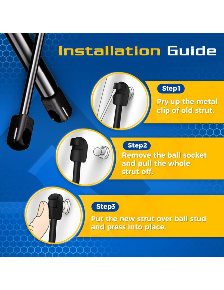 Amortiguadores de Ventana Trasera ARANA para Ford Escape 2008-2012