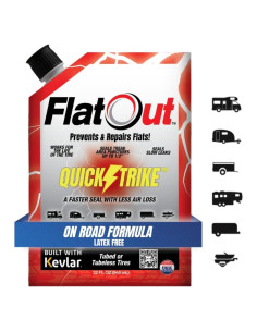 Sellador de Neumáticos FlatOut QuickStrike 32 oz - Previene Fugas