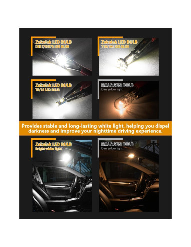 Kit de 24 Bombillas LED para Interiores de Auto Zakolak