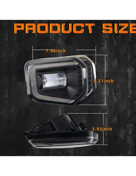 Kit Luces Antiniebla LED BONA para Toyota Tacoma 2016-2023