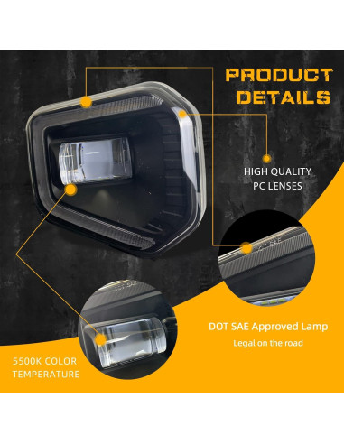 Kit Luces Antiniebla LED BONA para Toyota Tacoma 2016-2023