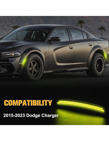 Luces de Marcador Lateral LED Gempro para Dodge Charger 2015-2023