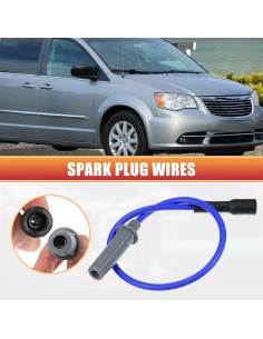 Cable de Bujía de Bobina ACROPIX 7mm para Chrysler 6 Piezas 2