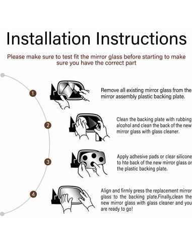 Cristal Espejo ReYee Izquierdo Volkswagen Beetle 2001-2010