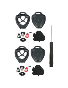 Cubierta de llave 4 botones Horande para Toyota 2007-2014