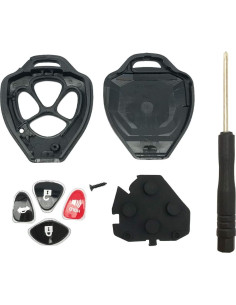 Cubierta de llave 4 botones Horande para Toyota 2007-2014 2