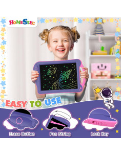 Tableta de Dibujo HOMESTEC AstroDraw LCD 15.6x25.3cm Niños 2