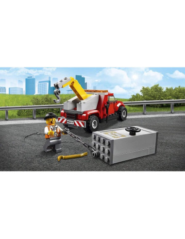 LEGO City Camión de Remolque Policía 60137 144 Piezas