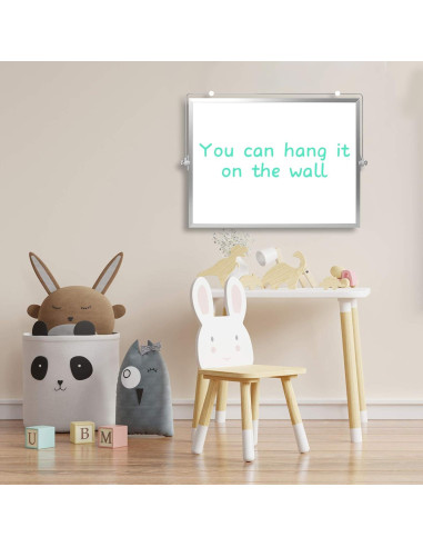 GMAOPHY Pizarra Blanca Borrable 40x30cm con Soporte y 10 Marcadores