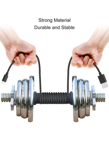 Cable de carga USB C 1.5m para ventiladores JISULIFE y más