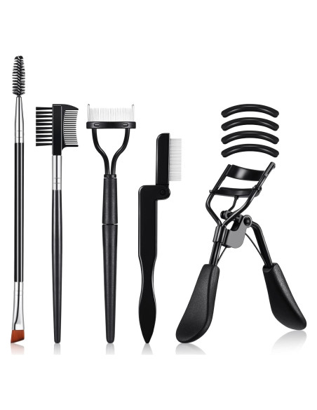 Rizador de Pestañas Perthlin con Kit de Cepillos y Peines