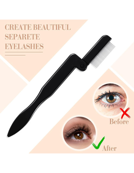 Rizador de Pestañas Perthlin con Kit de Cepillos y Peines